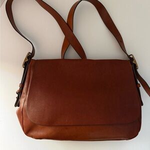 Fossil Leather Messenger Crossbody